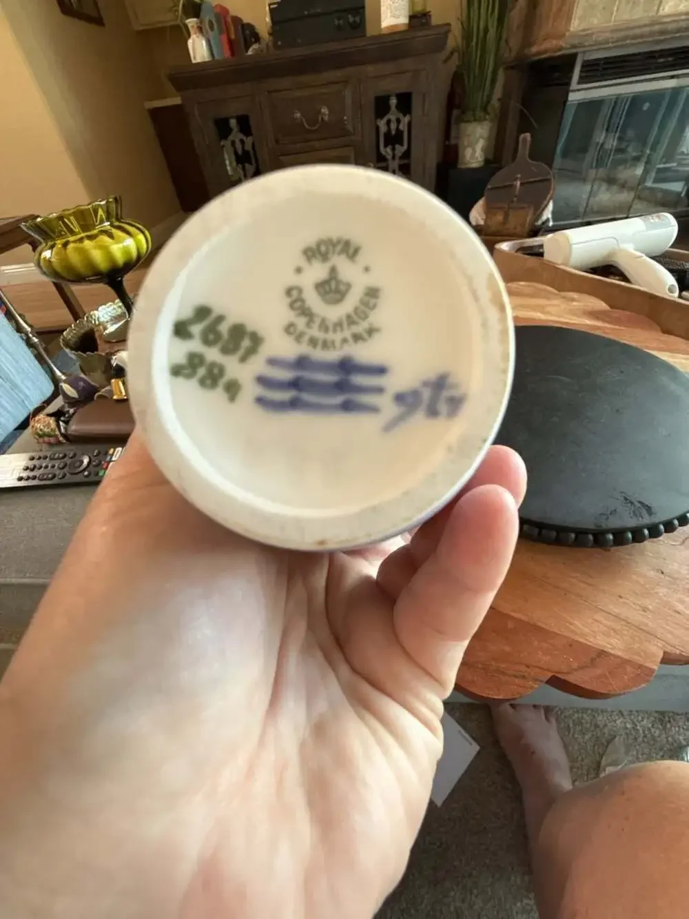 Royal Copenhagen Flower Vase #2687/88A Lilies